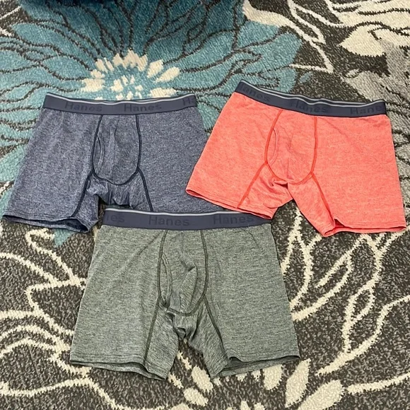 Boxer Shorts Target Mens Underwear Hanes Hanes Moves Total Support Pouch Men's Boxer Briefs 3-Pack With